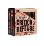 Hornady Critical Defense Ammo 38 Special 110gr Flex Tip 25 Round Box - 90310