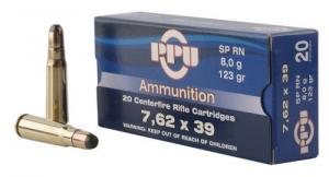 Main product image for PRVI  PPU  7.62 x 39mm Ammo 123gr Soft Point 20 Round Box
