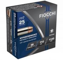 Main product image for Fiocchi .38 Spc 110 Grain Extreme Terminal Performance Ja 25 per box