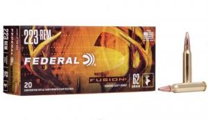 Main product image for Federal Fusion Soft Point 223 Remington Ammo 20 Round Box