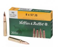 Sellier & Bellot Full Metal Jacket 8mm Mauser Ammo 20 Round Box - V331802U