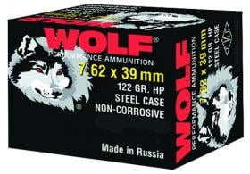 Wolf 7.62MM x 39MM 123 Grain Hollow Point Bi Metal 1000 Rnds - 762BHP