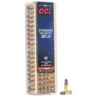 CCI Standard Velocity Lead Round Nose 22 Long Rifle Ammo 100 Round Box - 0032
