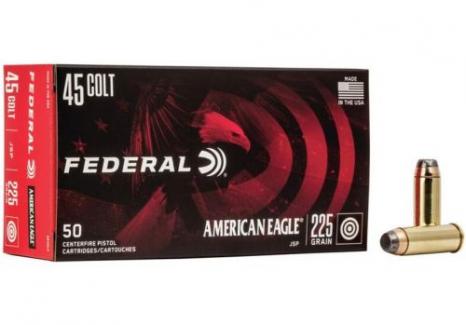 Federal American Eagle .45 LC 225gr Jacketed Soft Point 50RD - AE45LC