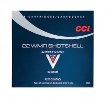 CCI 22 Winchester Magnum Rimfire 52 Grain #12 shot 20rd - 0025