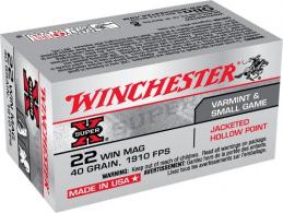 Winchester Super-X  .22 WMR 40 Grain Jacketed Hollow Point 50rd box