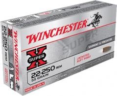 Winchester Super-X  22-250 Remington Ammo 55 Grain Jacketed Soft Point 20rd box