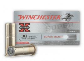 Winchester .38 Spc 148 Grain Lead Wadcutter - X38SMRP