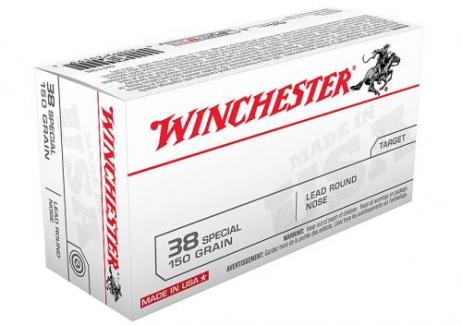Winchester .38 Spc 150 Grain Lead Round Nose - Q4196