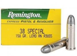 Remington 38 Special 158 Grain Lead Round Nose - R38S5