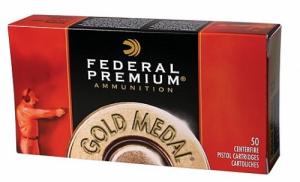 Main product image for Federal Gold Medal FMJ Semi-Wadcutter Match 50RD 185gr 45 Auto