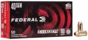 Main product image for Federal American Eagle Full Metal Jacket 40 S&W Ammo 180 gr 50 Round Box