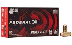 Main product image for Federal American Eagle Full Metal Jacket 40 S&W Ammo 155 gr 50 Round Box