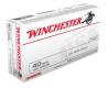 Winchester Full Metal Jacket Flat Nose 40 S&W Ammo 165 gr 50 Round Box - USA40SW