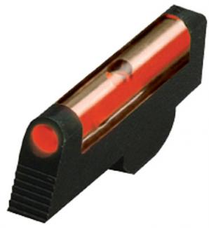 Main product image for HiViz SW1002R Pinned Front Sight Red Fiber Optic LitePipe Black Frame for S&W Revolver with 2.50" or Longer Barrel (Except Class
