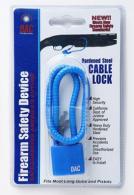 GunMaster Steel Cable Lock 15" Blue 10pk - CL551B