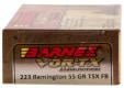 Main product image for Barnes VOR-TX Long Range TSX Flat Base 223 Remington Ammo 20 Round Box