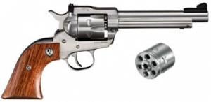 Ruger Single-Six Convertible Stainless/Rosewood 5.5" 22 Long Rifle / 22 Magnum Revolver - 0625