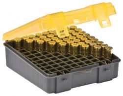 Flip Top Handgun Ammo Case 100 Round .38 Special/.38 S&W/.357 Magnum Gray/Amber - 122500