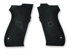 10/45 Series Full And Mid Size Hogue Grips With S&W Logo Black - 23561