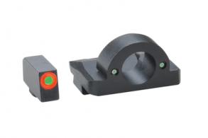 Ghost Ring and U-RAP Night Sights For Glock 17/19 Green Front/Orange Outline Green Rear - GL-225
