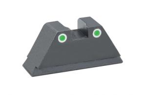 Classic Tritium 2-Dot Rear Sight For Glocks With Suppressor Green With White Outline - GTR-100