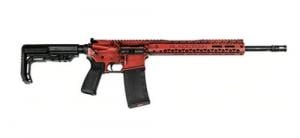 Black Rain Ordnance Spec Plus Fusion Red Battleworn 223 Remington/5.56 NATO AR15 Semi Auto Rifle - FUSIONRB