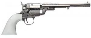 Cimarron 1851RM WB Hickok Nickel Engraved 38 Special Revolver - CA925N00G13WBH