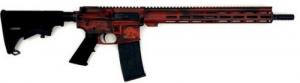 GLFA Battleworn 30rd 16" Red 223 Remington/5.56 NATO AR15 Semi Auto Rifle - GL15223SSBLRD