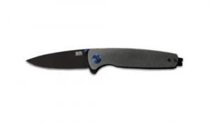 SOG KNIFE TWITCH III 3.1" Sring Assisted Folder  Gray/Blue/Black - SOG11150343