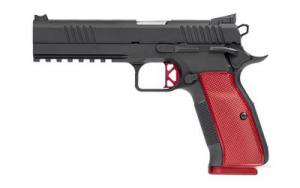 Dan Wesson DWX 9mm 5" Black 19+1 Red Aluminum grips Light rail - 92001