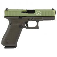 Glock 45 Gen 5 MOS 9mm 17rd 4.02" Agoge Green With Cobalt Frame And Laser Engraving - PA455S204MOSAGCBLAS