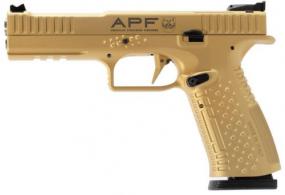 American Precision Firearms Strike One Ergal 9mm 5" Gold Cerakote 10+1 - AFS1E-9-GD-10-O
