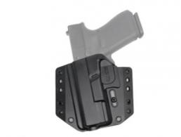 Bravo Concealment, BCA, OWB Concealment Holster, 1.5" Belt Loops, Fits Glock 19/19X/23/32/45 Left Hand - BC10-1005