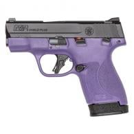 Smith & Wesson Shield Plus M&P9, 9mm, 3.1" Barrel, Purple, Manual Thumb Safety, 13 Rounds - 14137