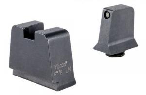 Trijicon, Suppressor/Optic Height, Night Sights, Black Front with Metal Rear & Green Lamps, For Glock 42,43,43X,48 - GL243-C-601145