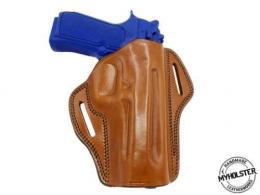 Brown Beretta 92FS Open Top Right Hand Leather Belt Holster - Pick your color - 42862431010972