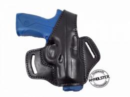 Black Beretta PX4 Storm Compact 9mm OWB Thumb Break Leather Right Hand Belt Holster - 5MYH105LP