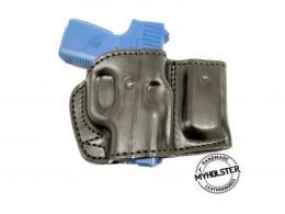 Black Belt Holster with Mag Pouch Leather Holster for Smith & Wesson SHIELD 9mm, MyHolster - 5MYH107LP