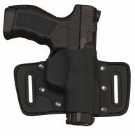 CANIK TP9 SA/SF - OWB Holster Right Hand Kydex and Cow Hide Black - KY01