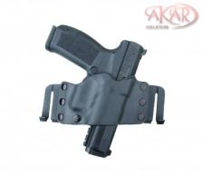 Akar Scorpion OWB Kydex Gun Holster W/Quick Belt Clips Fits Glock 17,19, 26, 44 and Similar Frames - P1001