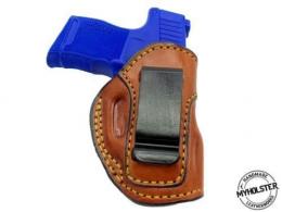 Brown IWB Inside the Waistband Right Hand Leather Holster Fits Sig Sauer P365 - 42862391001244