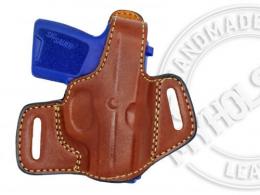 BROWN / RIGHT Sig Sauer P290 OWB Thumb Break Leather Belt Holster - CHOOSE YOUR COLOR AND HAND - 42862256029852