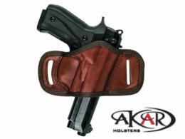Brown Colt M1911 BLACK OR BROWN LEATHER QUICK DRAW BELT SLIDE OWB HOLSTER - B 5103 C11