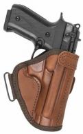 Colt 1911 5" & Clones - OWB Right Hand Open Top Brown Leather Belt Holster - B6138