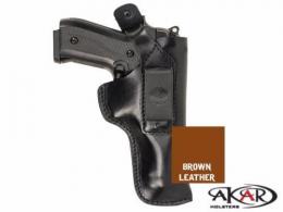 Dual Carry IWB / Belt Brown Leather Holster for Springfield XD-S 3.3, Akar - 5MYH105LP