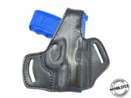 Black / RIGHT Walther PPS M2 OWB Thumb Break Leather Belt Holster - 12MYH105LP_BL
