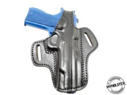Black / Right Rock Island Armory 1911 .45 OWB Thumb Break Leather Belt Holster - Pick your Hand & Color - 8MYH105LP_BL
