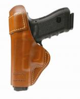 Blackhawk 421404BNR Inside The Pants Clip Holster Brown Leather Fits Glock 26/27 Right Hand - 421404BN-R