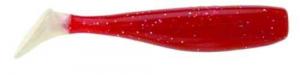 DOA C.A.L. Shad Tail, 3" Red/Silver/White Tail, 12/Pack - 80328